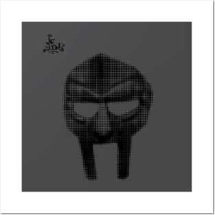 Mf doom mask and signature Posters and Art